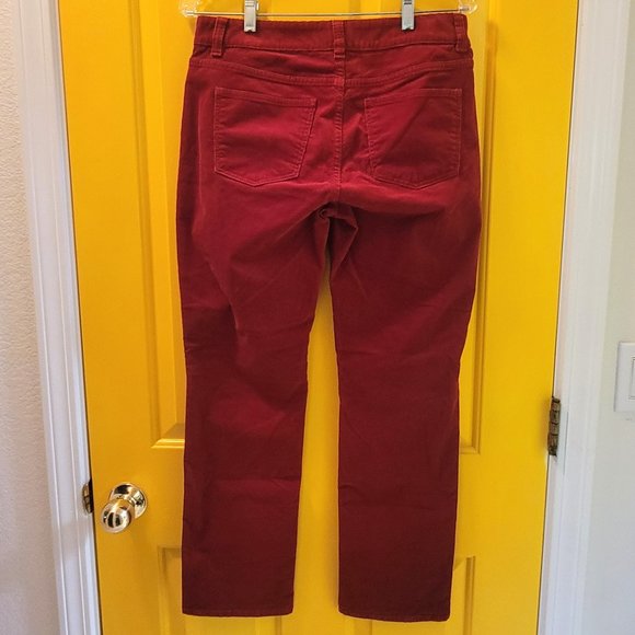 Talbots Red Corduroy Style Red Pants - Picture 3 of 11